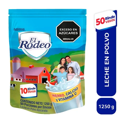 Colombia El Rodeo Leche Endulzada en Polvo, 1250g x Bolsa. leche en polvo Foto 1 de 4