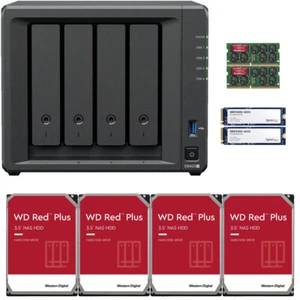 Synology DS423+ 4-Bay NAS 6GB RAM 800GB Cache 12TB (4x3TB) of WD Red Plus Drives - Picture 1 of 7