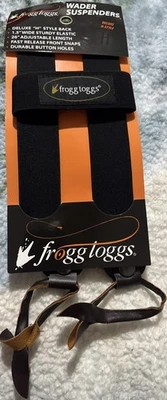 Frogg Toggs 28221 Deluxe 26" Adjustable Chest Wader Suspenders H Back Free SH - Image 1 of 4