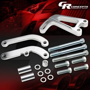 BILLET ALUMINUM POWER STEERING BRACKET FOR CHEVY SBC 350 CANNISTER STYLE PUMP - Picture 1 of 4