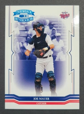 Joe Mauer 2005 Donruss Throwback Threads Blue Century Proof #'d 109/150 Foto 1 de 2