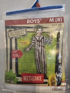 Kinder Beetlejuice Kostüm Overall Anzug Kind Medium Jungen Gr. 8 Walmart exklusiv  - Bild 1 von 13