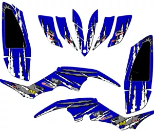 All Years RAPTOR 350 SHREDDER Blue Senge Graphics Kit Compatible with Yamaha - Bild 1 von 7