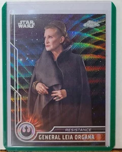 2023 Topps Chrome Star Wars Black Wave #56 Carrie Fisher as General Leia Organa - Picture 1 of 1