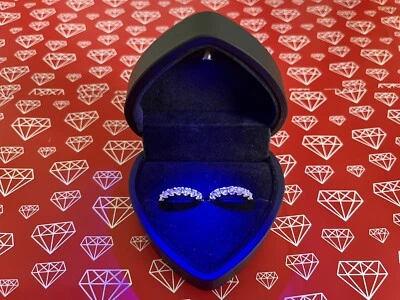 1.3ct Hoop Earrings Yellow Gold Lab-Created VVS1/D/Excellent Diamond Test Pass - Image 1 of 4