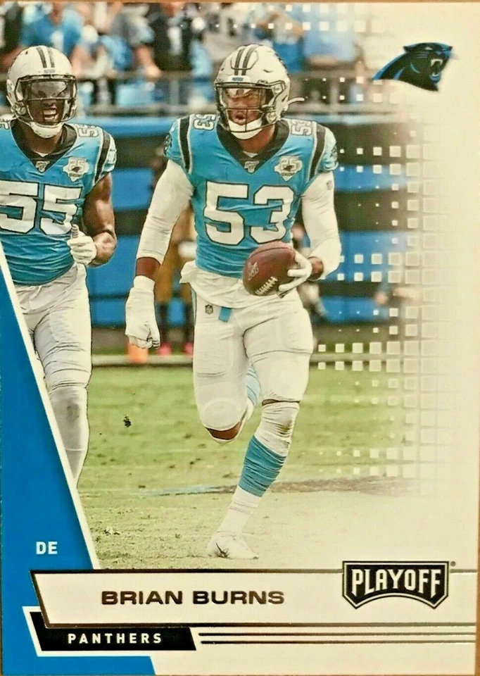 2020 PLAYOFF BRIAN BURNS CAROLINA PANTHERS MIAMI HURRICANES #144 SHIPS FREE - Image 1 of 1