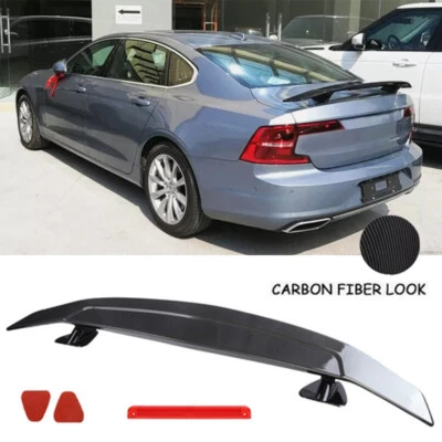 Carbon Style 46" Rear Trunk Spoiler Wing Lip GT Style Racing For Volvo S80 S90 Foto 1 de 4