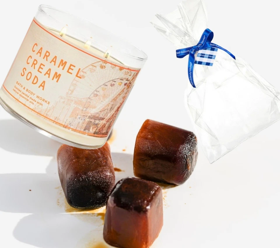 *NEW* CARAMEL CREAM SODA ~ 3 Wick CANDLE  ~ Bath & Body Works ~ SHIPS FREE! - Image 1 of 1
