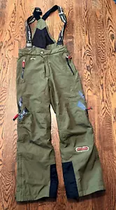 Spyder Pantaloni da Sci Bavaglini Uomo Medium Dermizax-EV Thinsulate Snowboard Verde - Foto 1 di 5