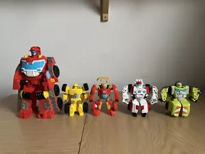Playskool Heroes Transformers Rescue Bots Bundle Heatwave Bumblebee Salvage - Picture 1 of 11