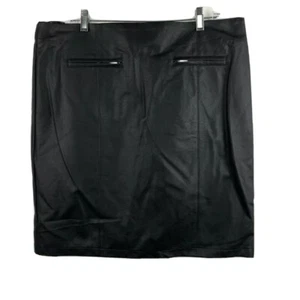 Dennis by Dennis Basso Damen Kunstleder Bleistiftrock schwarz Mini Tasche 16 neu - Bild 1 von 7