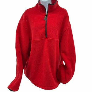 Woolrich Teton Group Red Half Zip Fleece Made in USA Men’s Size XL - Picture 1 of 5