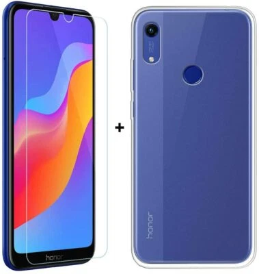 CUSTODIA COVER + PELLICOLA VETRO TEMPERATO per HUAWEI Y6S Y6 S TRASPARENTE - Immagine 1 di 4