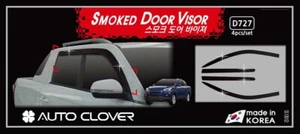 Smoke Weather shields Wind Deflectors 4p for 2019 ~ 2023 Ssangyong New Musso - Picture 1 of 11