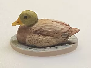 Vintage Figurine Miniature Duck Hand Painted Made in Scotland - Picture 1 of 10