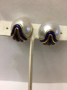 Vintage 18k Gold Earrings Puig Doria - Picture 1 of 10
