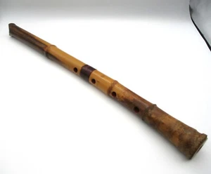 Shakuhachi Bambusflöte Japanische Flöte Instrument Traditionell Vintage Antik 15 - Bild 1 von 24