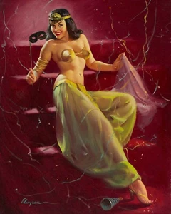 NEW Gil Elvgren Vintage Model Pin Up Girl Poster Art Print Canvas FREE SHIPPING - Picture 1 of 4