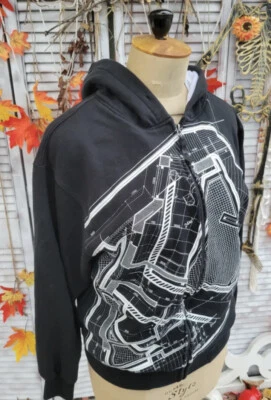 Sudadera con capucha KARL KANI, cremallera completa, ropa de calle, hip hop Foto 1 de 4