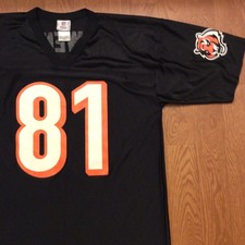 Cincinnati Bengals Terrell Owens #81 NFL Black Football Jersey Size Men's Large 