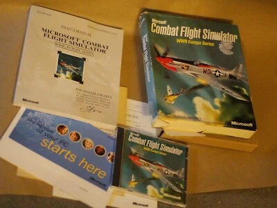 Microsoft Combat Flight Simulator WWII Europe Series PC BIG BOX COMPLETE - Image 1 of 4