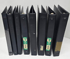 Assorted 3 Ring Black Binders lot of 8 - Name Brands