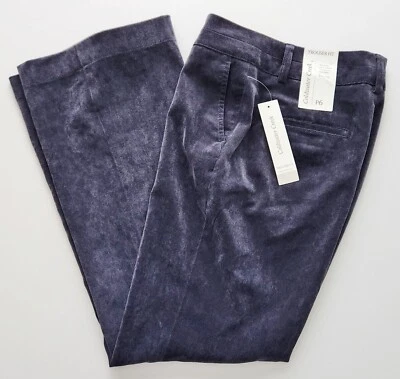 Pantalones Coldwater Creek 6P Bootcut Pantalón Ajuste Azul Pana Fina Brillo Suave Nuevos con Etiquetas Foto 1 de 4