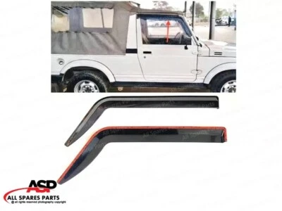 VISERA DE PUERTA SUZUKI SAMURAI PROTECTOR CONTRA EL CLIMA DEFLECTOR DE VIENTO IRROMPIBLE (JUEGO DE 2) Foto 1 de 4