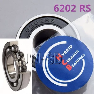 6202 2RS Si3N4 Hybrid Ceramic Ball Bearing Rubber Sealed 15 x 35 x 11 mm Hub - Picture 1 of 1
