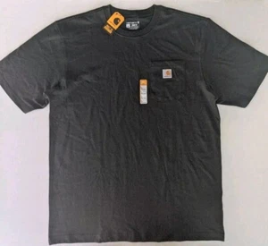 NUEVO CON ETIQUETAS CARHARTT CAMISETA Calce Suelto Peso Pesado Bolsillo Logo S/S Talla LT Grande Alto  - Imagen 1 de 5