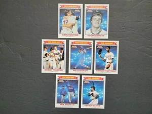 JUEGO DE TARJETAS DESTACADAS BO JACKSON Nolan Ryan George Brett Fisk R Martínez 1991 puntuación - Imagen 1 de 2