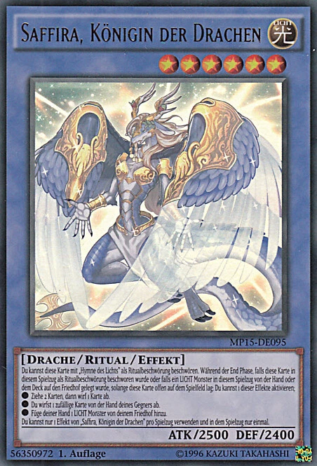 YU-GI-OH, SAFFIRA, KÖNIGIN DER DRACHEN, UR, MP15-DE095, 1, Auflage, TOP - Bild 1 von 1