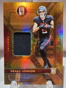 2022 Panini Gold Standard Drake London RC /399 Newly Minted Materials Rookie