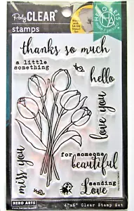 Tulpenstrauß Blumen klar Blumenstempel Set von Hero Arts CM593 NEU! - Bild 1 von 3