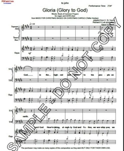 NEW MASS FOR CHRISTMAS on Christmas Carols f. orgn&chir (opt congr) MLB-130727.1 - Picture 1 of 2
