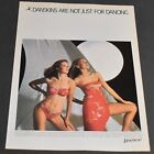 1981 Print Ad Sexy Danskins Tropical Breeze Swimwear Bikini Blonde Strapless Art