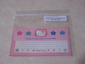 SALE!! 1976, 1996 VINTAGE HELLO KITTY STATIONARY SET #189 - UNUSED - 3 PIECES - Picture 1 of 5
