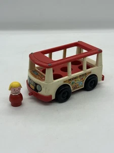 Vintage Fisher-Price Little People Mini-Bus 1969 - Picture 1 of 12