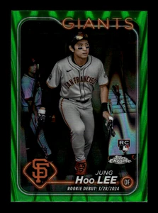 Actualización cromada Topps 2024 Jung-Hoo Lee #USC185 novato verde RayWave/99 - Imagen 1 de 2