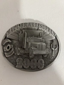 Vintage 2000 Hall Brake Supply Millennium Pewter Belt Buckle No. 178 Out of 400 - Picture 1 of 3