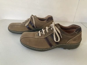 Skechers 4400 Men's Brown Leather Lace Up Low Top Casual Walking Shoes Size 10.5 - Picture 1 of 19