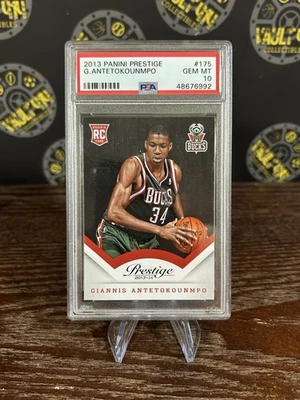 2013-14 PRESTIGE GIANNIS ANTETOKOUNMPO ДЕБЮТАНТ RC Milwaukee баксы PSA 10 драгоценных камней новый - Изображение 1 из 2