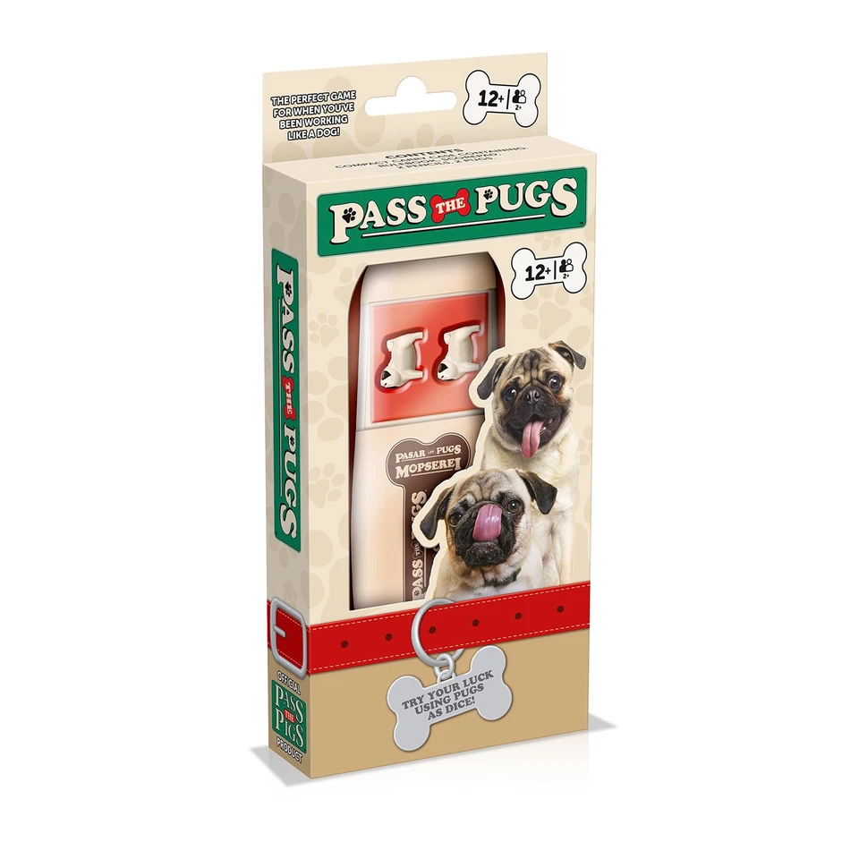 Pass The Pugs Juego de Dados, El Clásico Juego de Fiesta y Viaje, Will You Get a Do... Foto 1 de 4