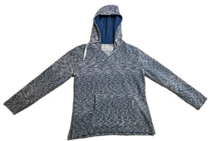 Hang Ten Hoodie Pullover blau weiß Strickpullover Strand Skate Surf Style Medium - Bild 1 von 8