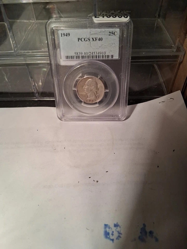 1943-S Washington Silver Quarter Double Die Obverse PCGS Graded XF40 #48737233 - Image 1 of 2