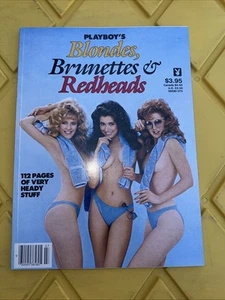 PLAYBOY NEWSTAND ~ BLONDES, BRUNETTES & REDHEADS  1st EDITION 1985 - Picture 1 of 6