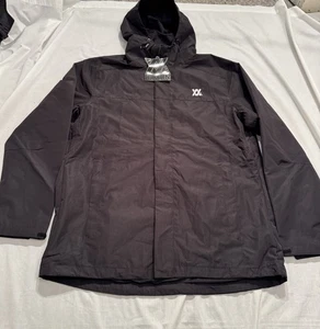 Chaqueta cortavientos Dixxon Ground Up Customs para hombre grande con capucha de poliéster - Imagen 1 de 14