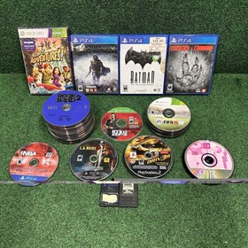 Huge 121 Video Game Lot UNTESTED AS IS- Wii Nintendo PlayStation Xbox PS4 PS1