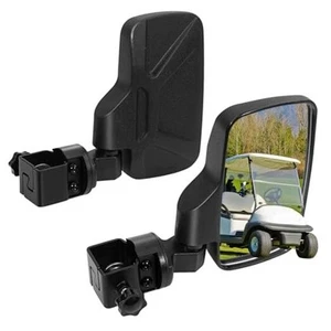 Upgraded Golf Cart Side Mirrors Full Package Tube&No Drilling,Fit for Golf Cart - Picture 1 of 6