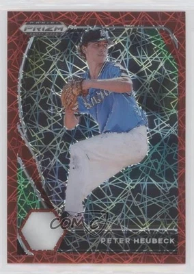 2021 Panini Prizm Draft Picks Red Velocity Prizm Peter Heubeck #PDP101 - Image 1 of 2